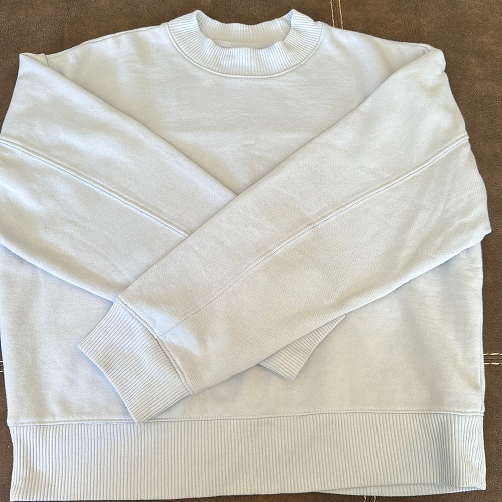 Crew Neck Light Blue Sweater